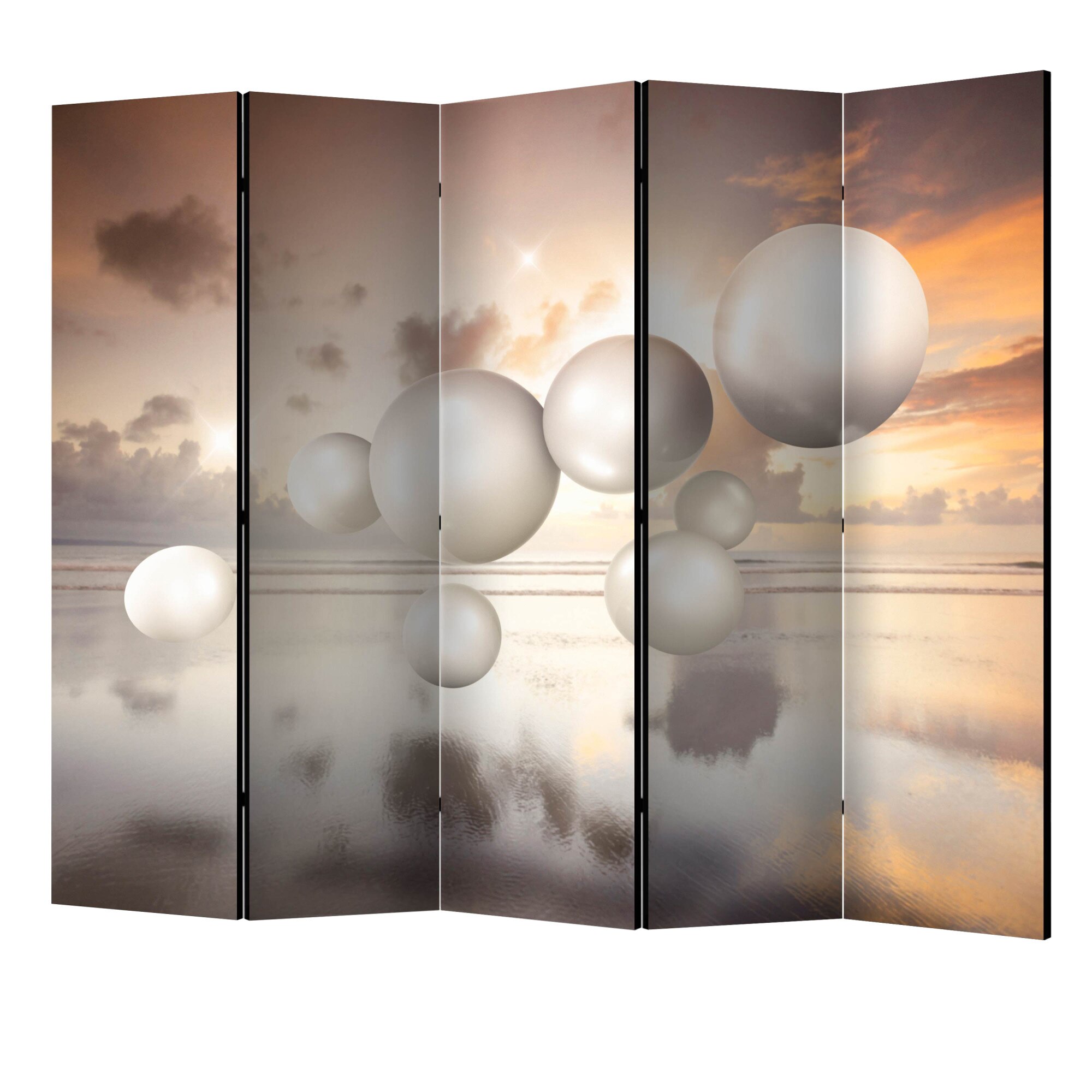 Paravan din 5 parti - Bijuteriile de dimineata II - 225 x 172 cm