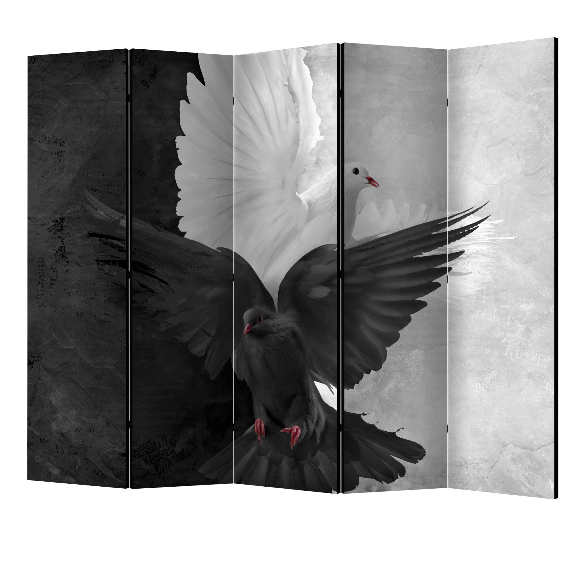 Paravan din 5 parti - Bun vs rau II - 225 x 172 cm