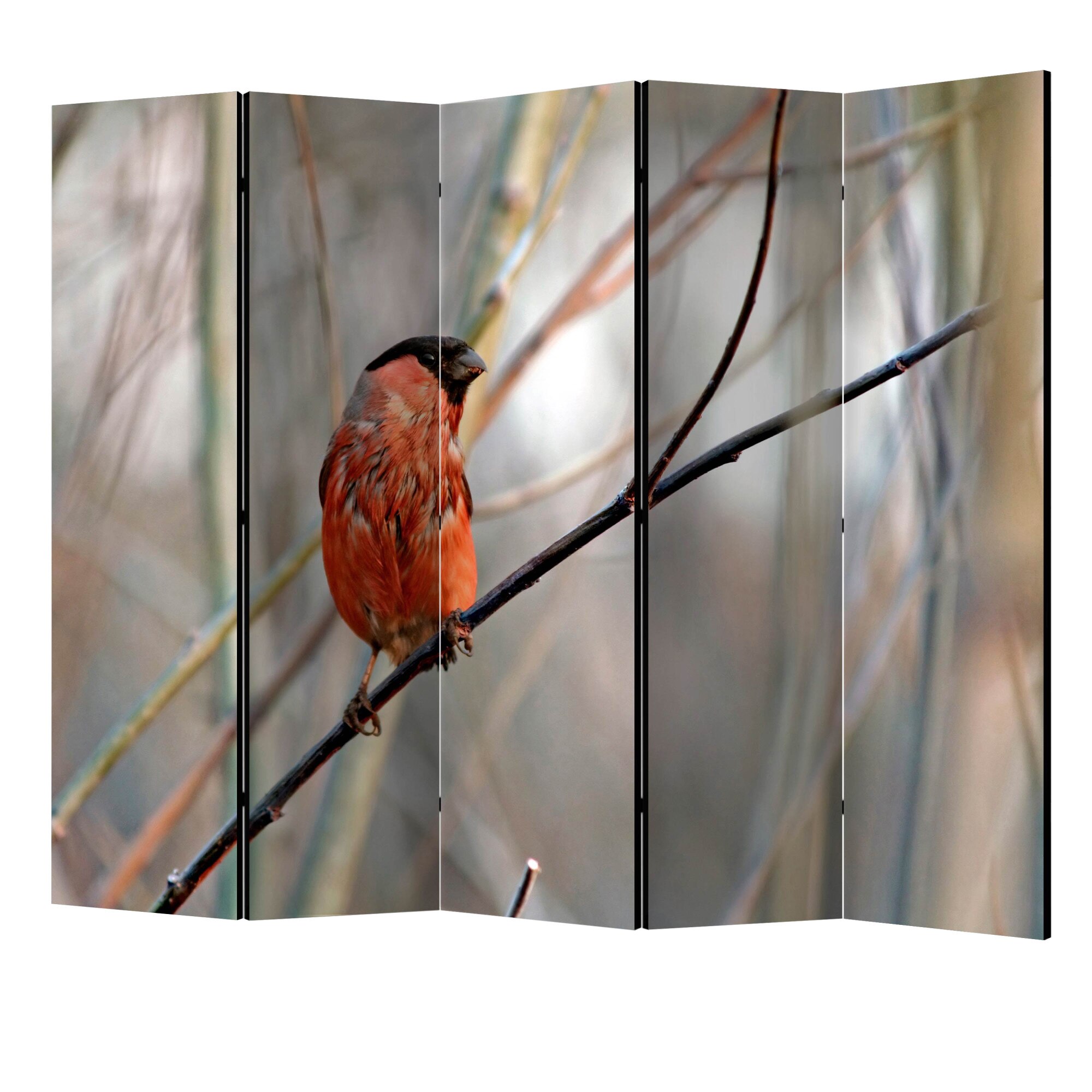 Paravan din 5 parti - Butucul in padure II - 225 x 172 cm