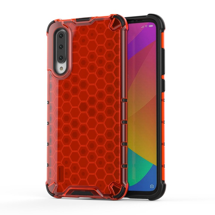 Калъф за телефон Honeycomb Case за Xiaomi Mi Cc9e/ Xiaomi Mi A3, червен