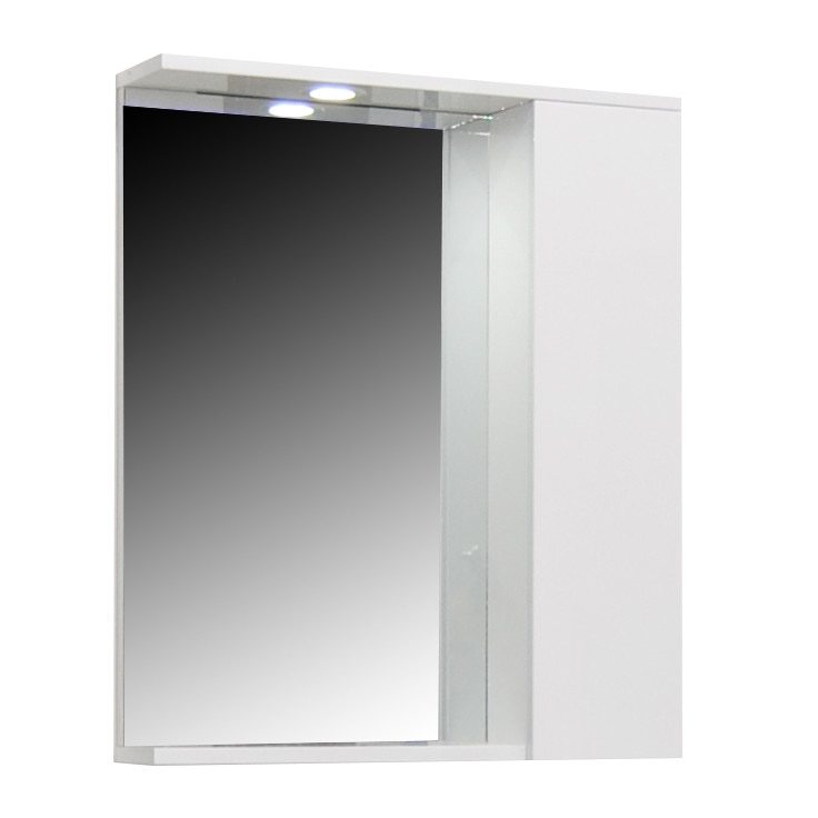 Oglinda cu dulap si iluminare led, Badenmob, seria FM, 60x71x14cm, alb