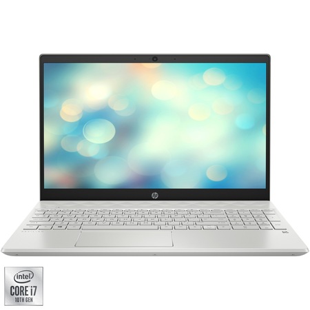 Laptop HP Pavilion 15-cs3037nq cu procesor Intel® Core™ i7-1065G7 pana la 3.90 GHz, 15.6", Full HD, 16GB, 1TB SSD, Nvidia GeForce MX250 4GB, Free DOS, Silver