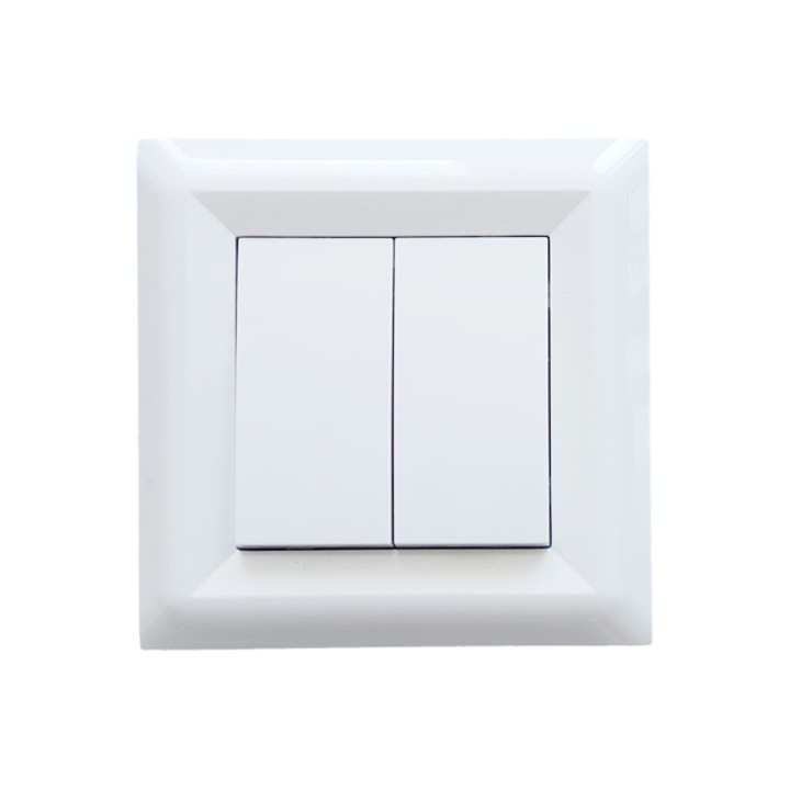 Ключ сериен LB Light Softline, 10А, 250V, Бял