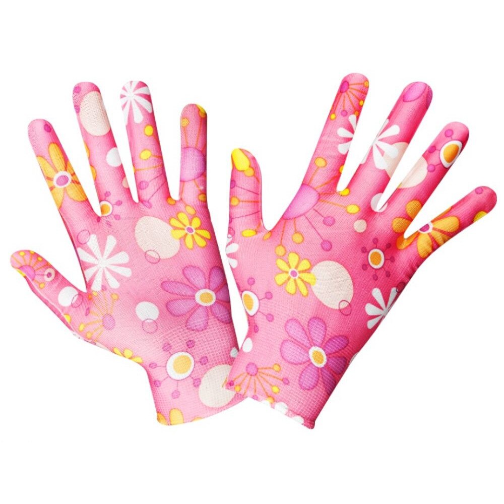 Manusi Gradina Motiv Floral L, Roz, Evo Standard