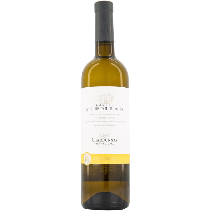 Vin Alb Mezzacorona Castel Firmian Chardonnay, D.O.C, Sec, 0.75l