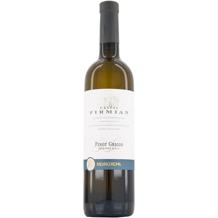 Vin Alb Mezzacorona Castel Firmian Pinot Grigio. D.O.C, Sec, 0.75l