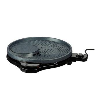 Gratar electric/Grill multifunctional Deluxe, rotund, diametru 40cm,1500W, Relaxdays Gratar electric/Grill multifunctional Deluxe, rotund, diametru 40cm,1500W, Relaxdays
