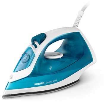 Fier de calcat Philips EasySpeed GC1750/20, 2000 W, rezervor 220ml, 25 g/min, jet de abur 100g, talpa antiaderenta, glisor anticalcar, Turcoaz Fier de calcat Philips EasySpeed GC1750/20, 2000 W, rezervor 220ml, 25 g/min, jet de abur 100g, talpa antiaderenta, glisor anticalcar, Turcoaz
