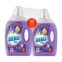 Pachet Promo Detergent automat lichid Dero 2in1 Levantica, 3L&2L, 100 spalari