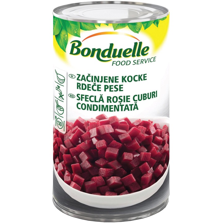 Sfecla rosie cuburi cutie BONDUELLE, 5\1