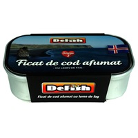 Pachet: 2 x Ficat de cod afumat Defish, 115g