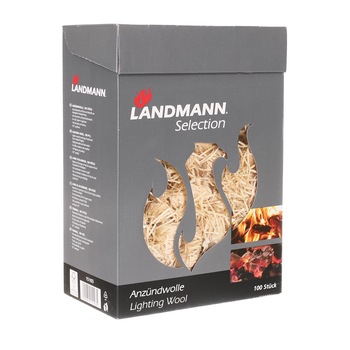 Set 100 buc lana din lemn aprindere Landmann, foarte inflamabil, pentru seminee, sobe si gratare Set 100 buc lana din lemn aprindere Landmann, foarte inflamabil, pentru seminee, sobe si gratare