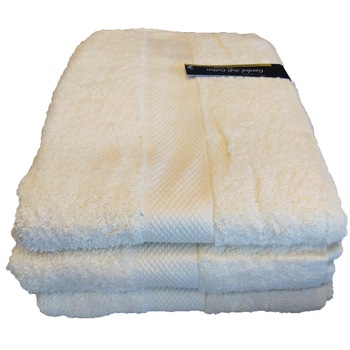 Set X3 Prosop ET Collection Carded Yarn 70x140 Crem Set X3 Prosop ET Collection Carded Yarn 70x140 Crem