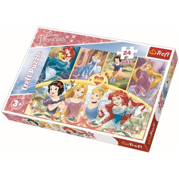 Puzzle Trefl Maxi, Disney Princess, Amintiri magice, 24 piese Puzzle Trefl Maxi, Disney Princess, Amintiri magice, 24 piese