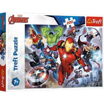 Puzzle Trefl, Avengers, Razbunatorii, 200 piese Puzzle Trefl, Avengers, Razbunatorii, 200 piese