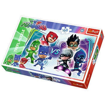 Puzzle Trefl, Eroi in pijama, 160 piese Puzzle Trefl, Eroi in pijama, 160 piese