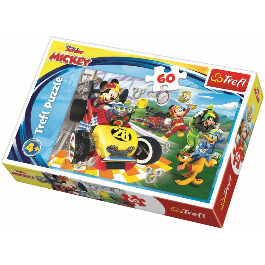 Puzzle Trefl, Disney Mickey, La raliu cu prietenii, 60 piese
