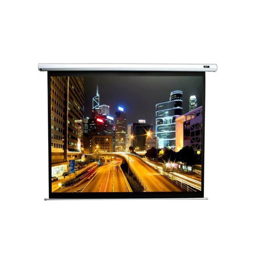 Ecran de proiectie electric EliteScreens VMAX106XWH2-E24, marimea vizibila 234.7 x 132cm, 2 telecomenzi, Format 16:9