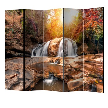 Paravan din 5 parti - Cascada silentioasa II - 225 x 172 cm Paravan din 5 parti - Cascada silentioasa II - 225 x 172 cm