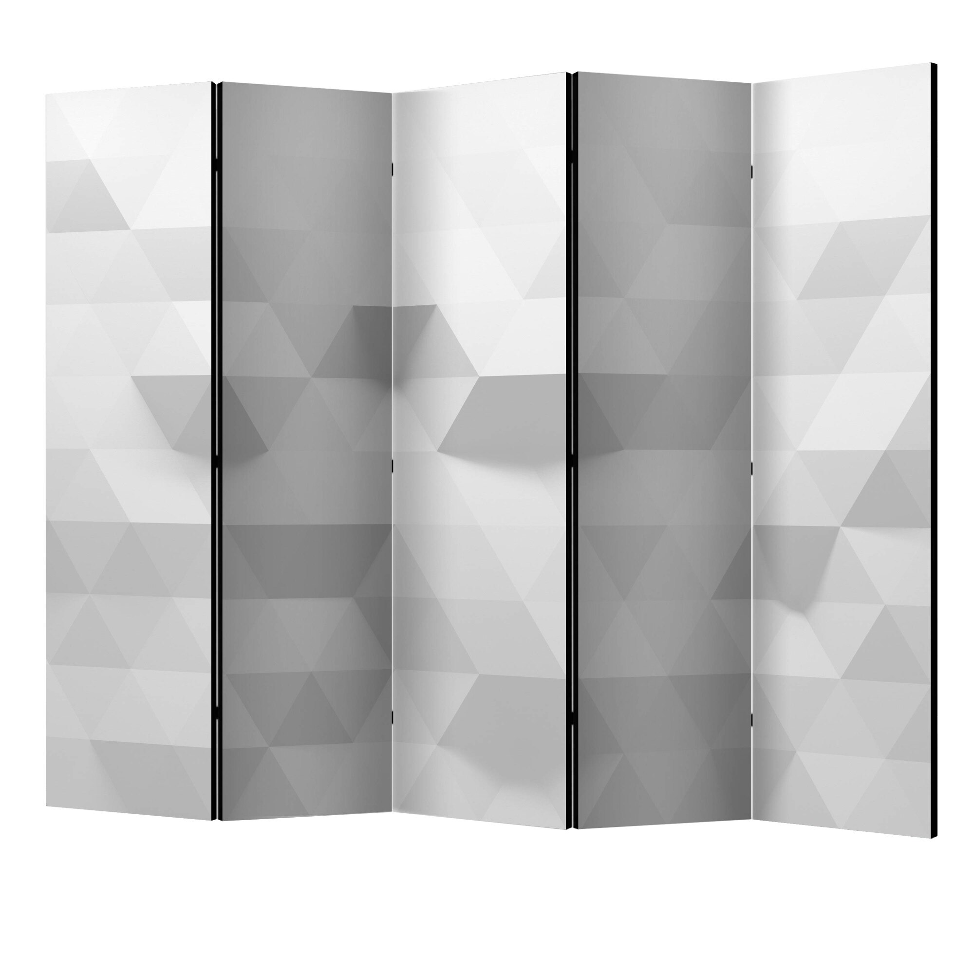 Paravan din 5 parti - Armonia triunghiurilor II - 225 x 172 cm