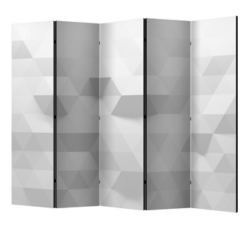 Paravan din 5 parti - Armonia triunghiurilor II - 225 x 172 cm Paravan din 5 parti - Armonia triunghiurilor II - 225 x 172 cm