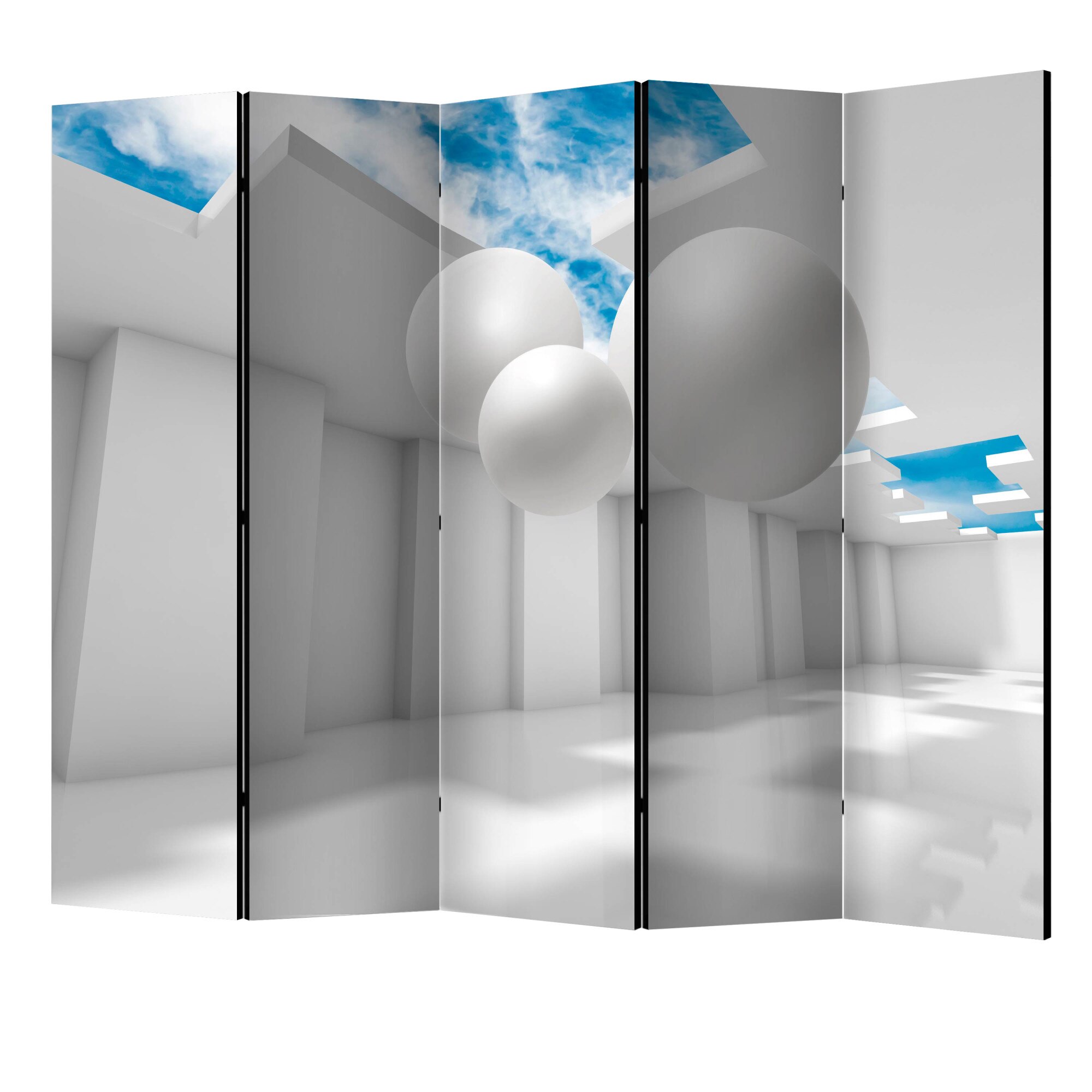 Paravan din 5 parti - Arhitectura viitorului II - 225 x 172 cm