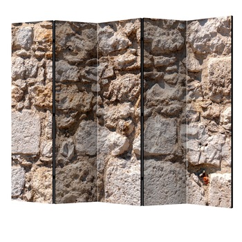 Paravan din 5 parti - Castelul de piatra II - 225 x 172 cm Paravan din 5 parti - Castelul de piatra II - 225 x 172 cm
