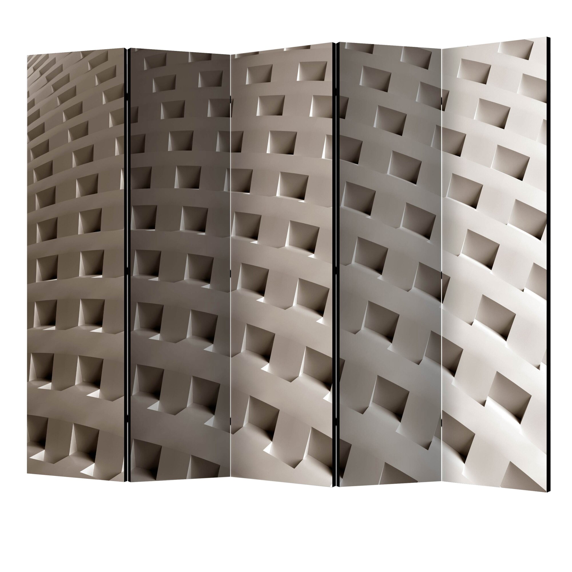 Paravan din 5 parti - Constructia modernitatii II - 225 x 172 cm