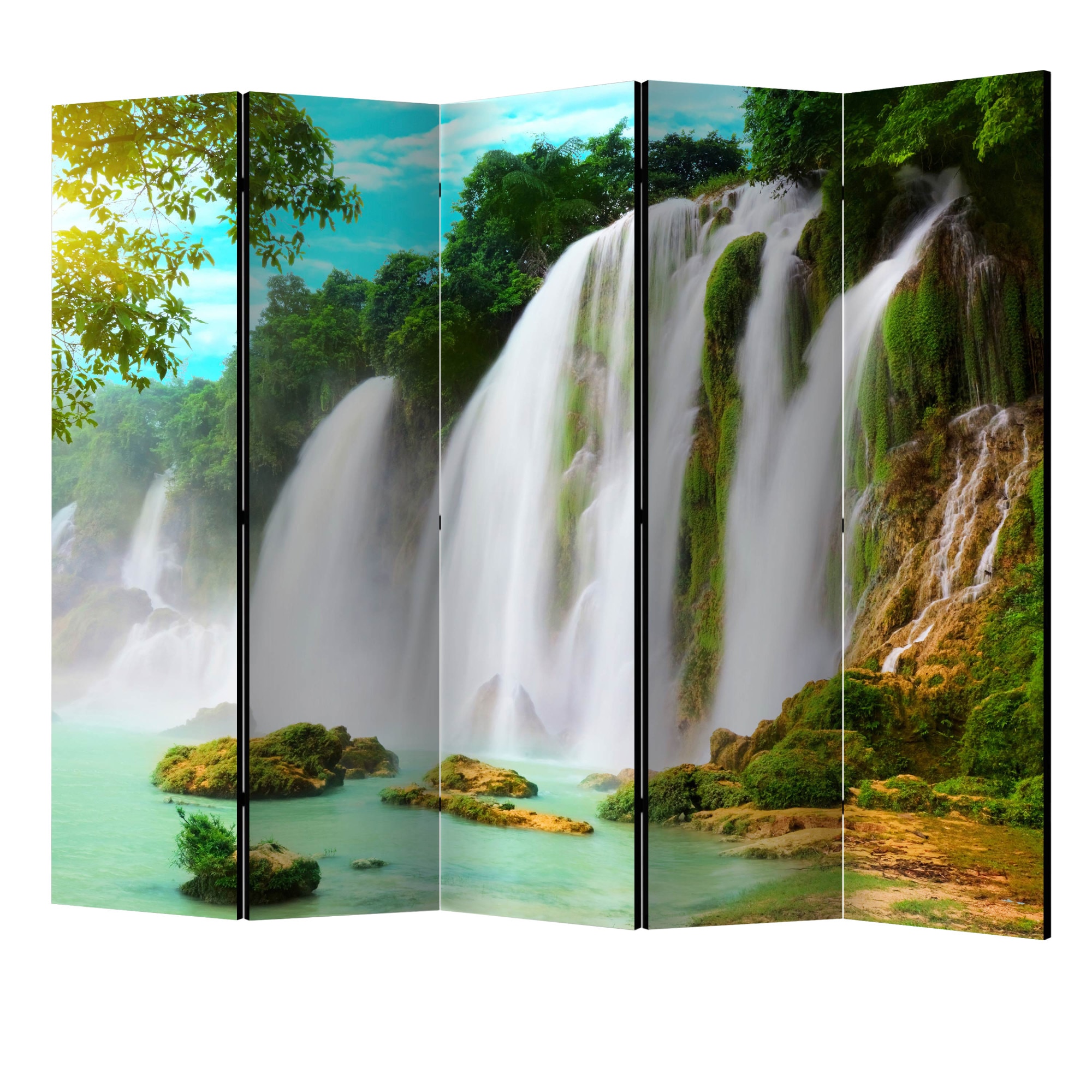 Paravan din 5 parti - Detian - cascada china II - 225 x 172 cm
