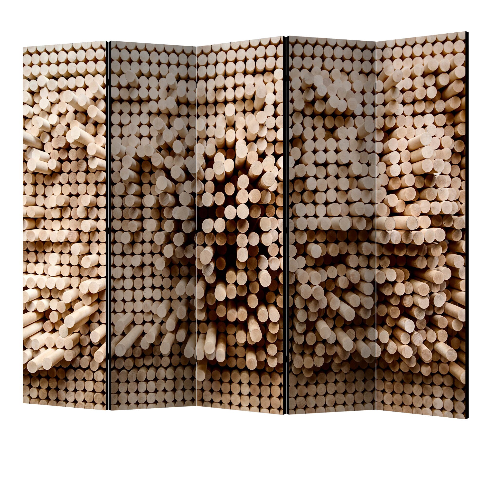 Paravan din 5 parti - Stick puzzle II - 225 x 172 cm