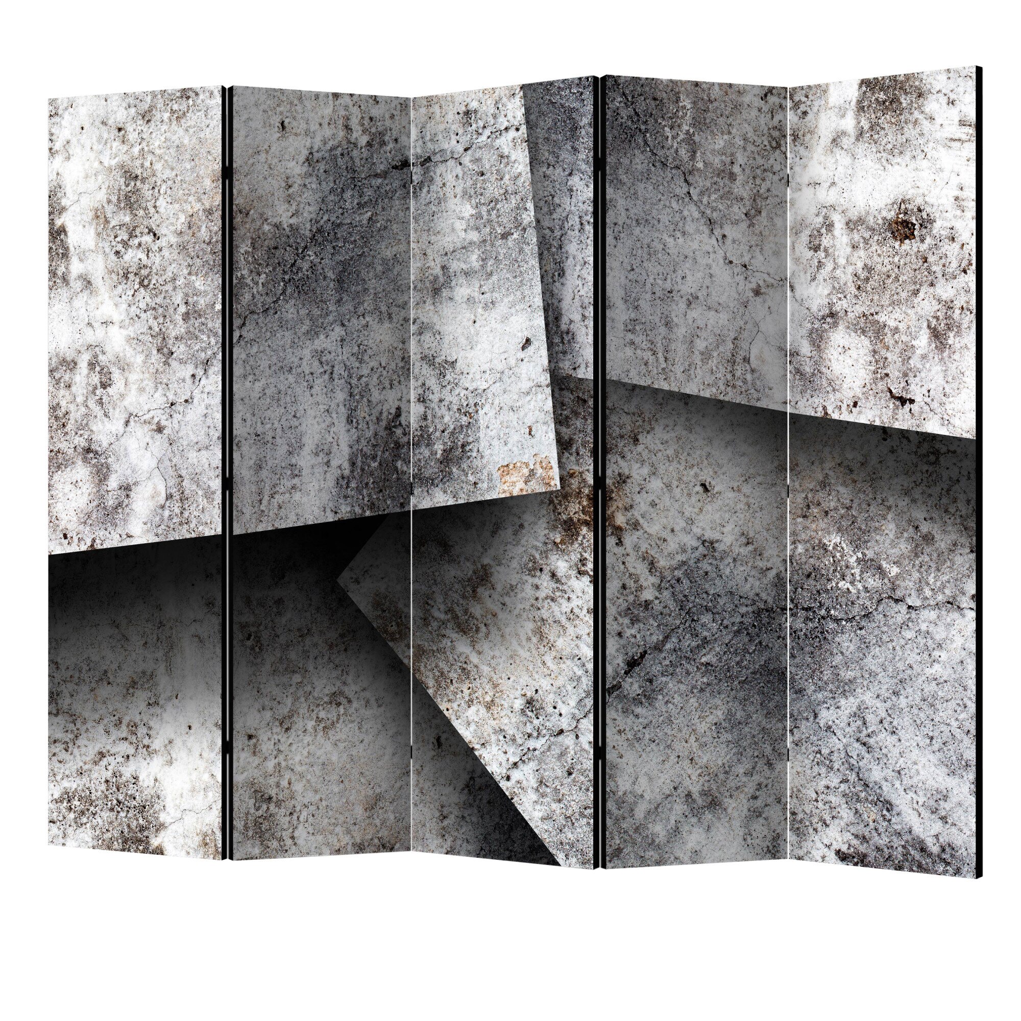 Paravan din 5 parti - Carduri de beton II - 225 x 172 cm