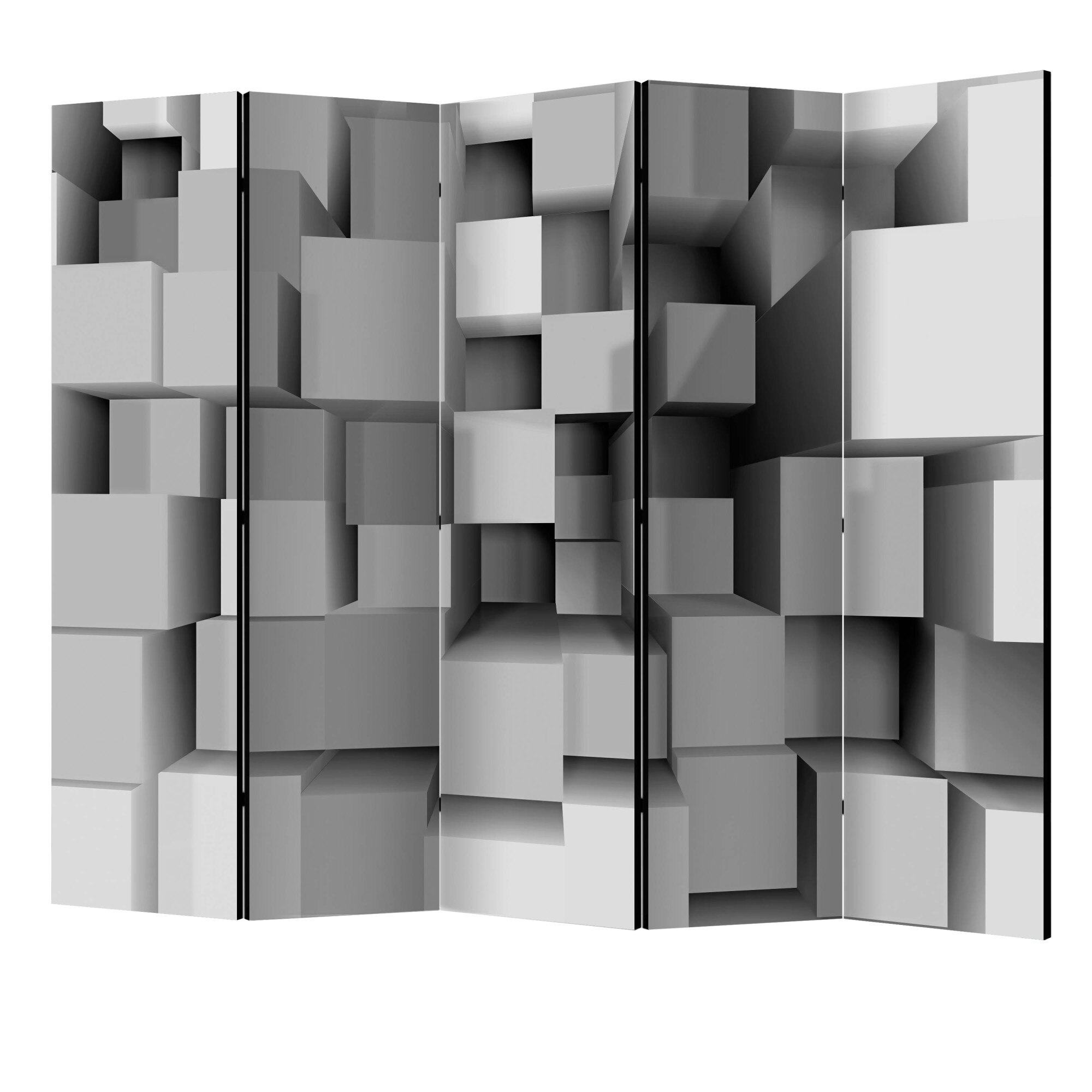 Paravan din 5 parti - Simetrie mecanica II - 225 x 172 cm
