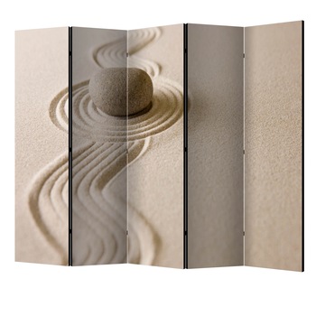 Paravan din 5 parti - Zen echilibrul II - 225 x 172 cm Paravan din 5 parti - Zen echilibrul II - 225 x 172 cm