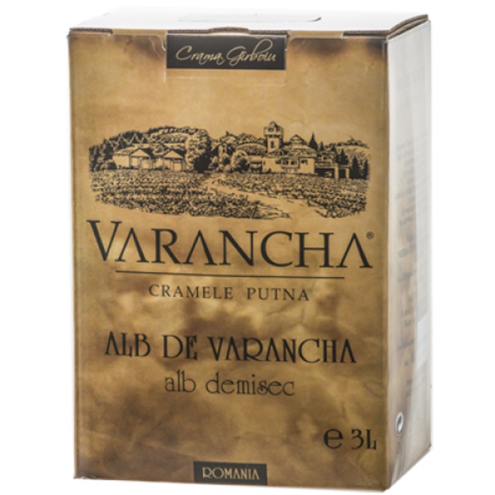 Бяло вино, Винарна GIRBOIU, Варанча Бяло, Демисек, bag in box, 3л