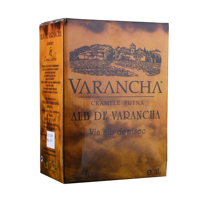 Vin Alb, Crama GIRBOIU, Alb de Varancha, Demisec, bag in box, 3L