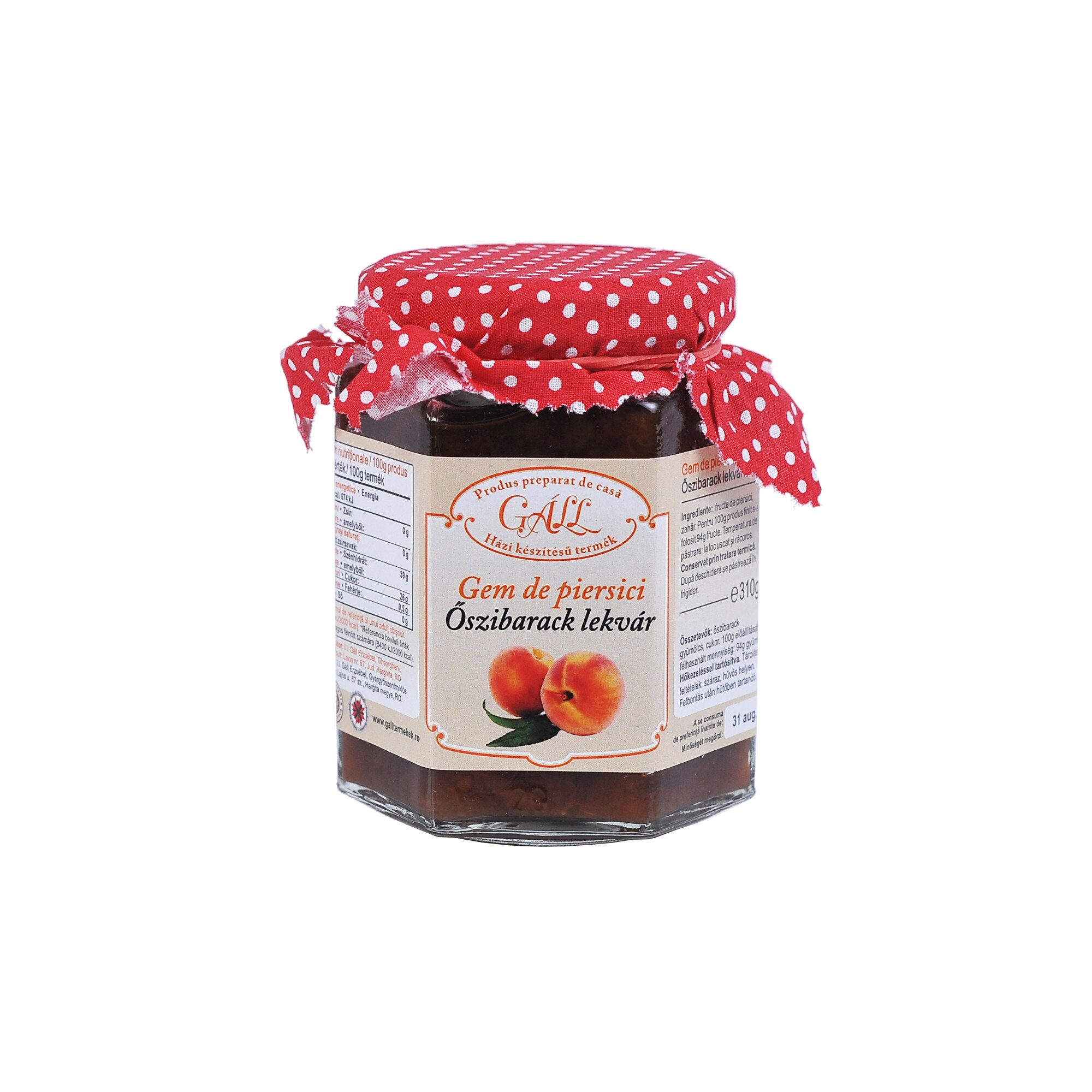 Gem de piersici, Gall, 310 g