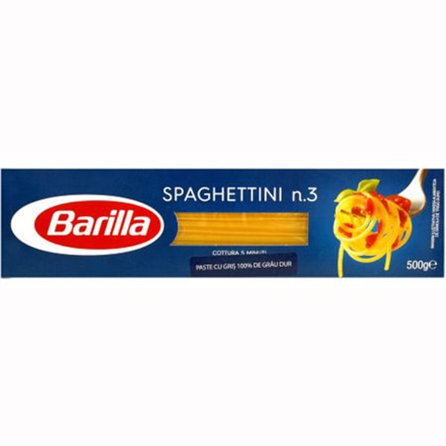 Paste lungi spaghettini n3 Barilla, 500g