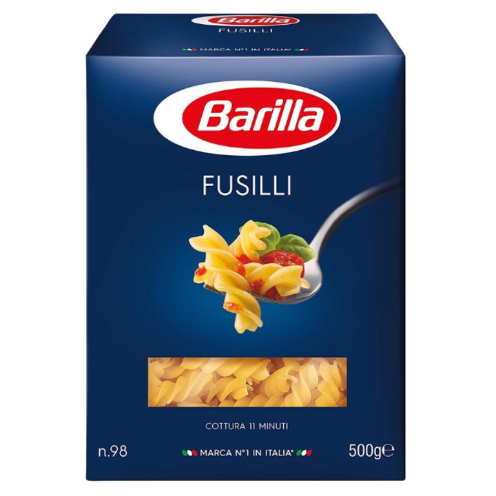Paste scurte fusilli n98 Barilla, 500g