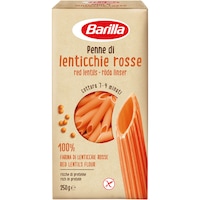 Paste scurte din linte rosie penne Barilla, 250g