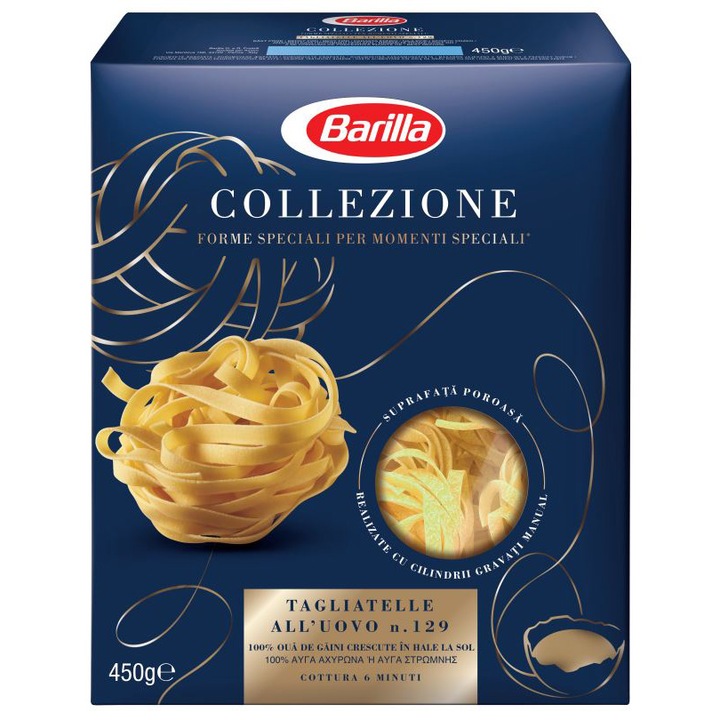 Paste lungi cu ou tagliatelle Barilla, 450g