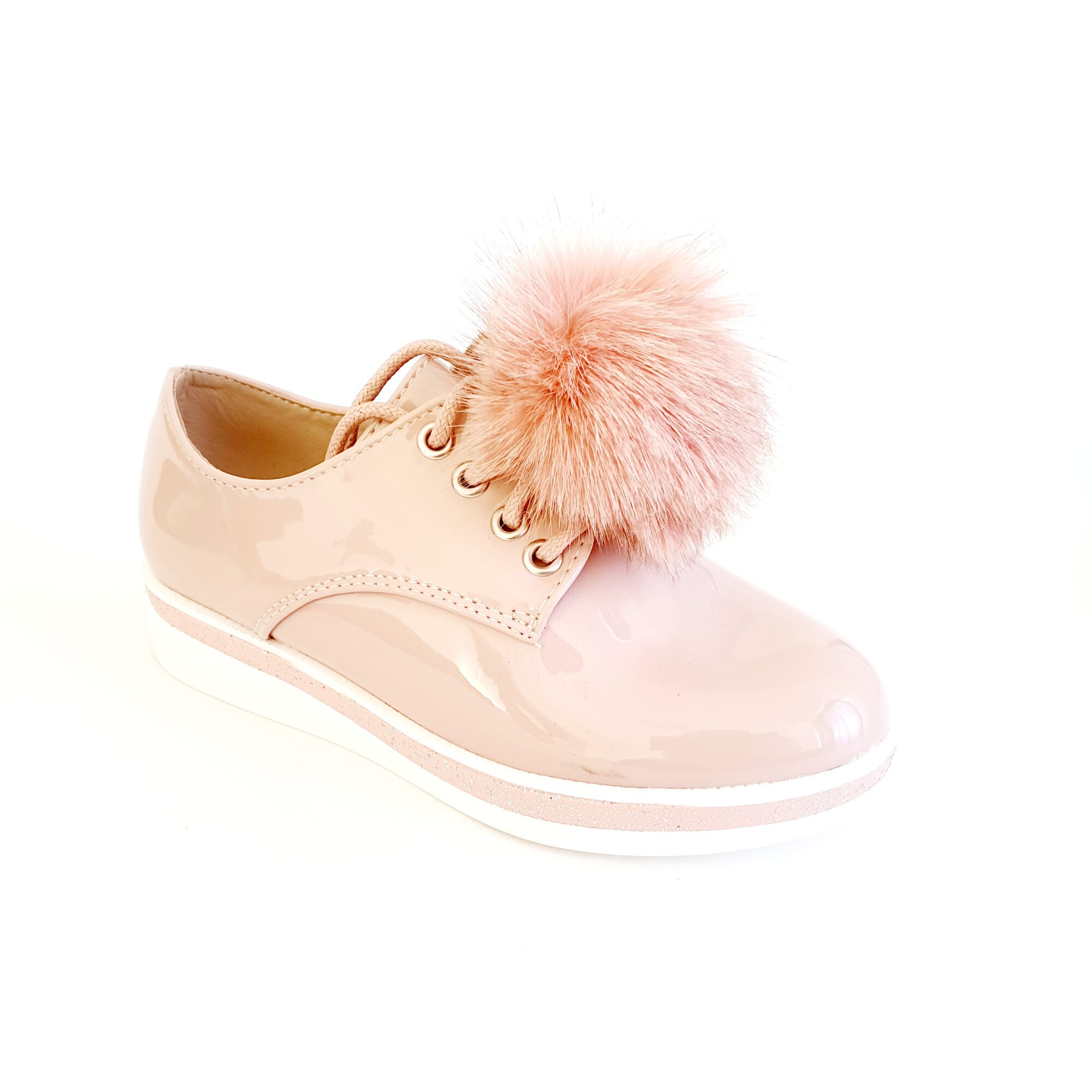 Pantofi fete MRS roz, Roz prafuit