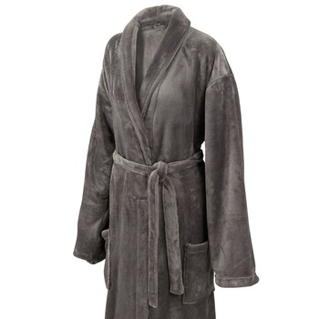 Halat baie gri, S/XL, Tex Home - 100% poliester Halat baie gri, S/XL, Tex Home - 100% poliester