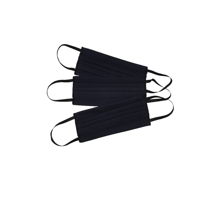 Set masca 5 buc protectie praf si poluare , ioana boutique textile, ma285, bleumarin