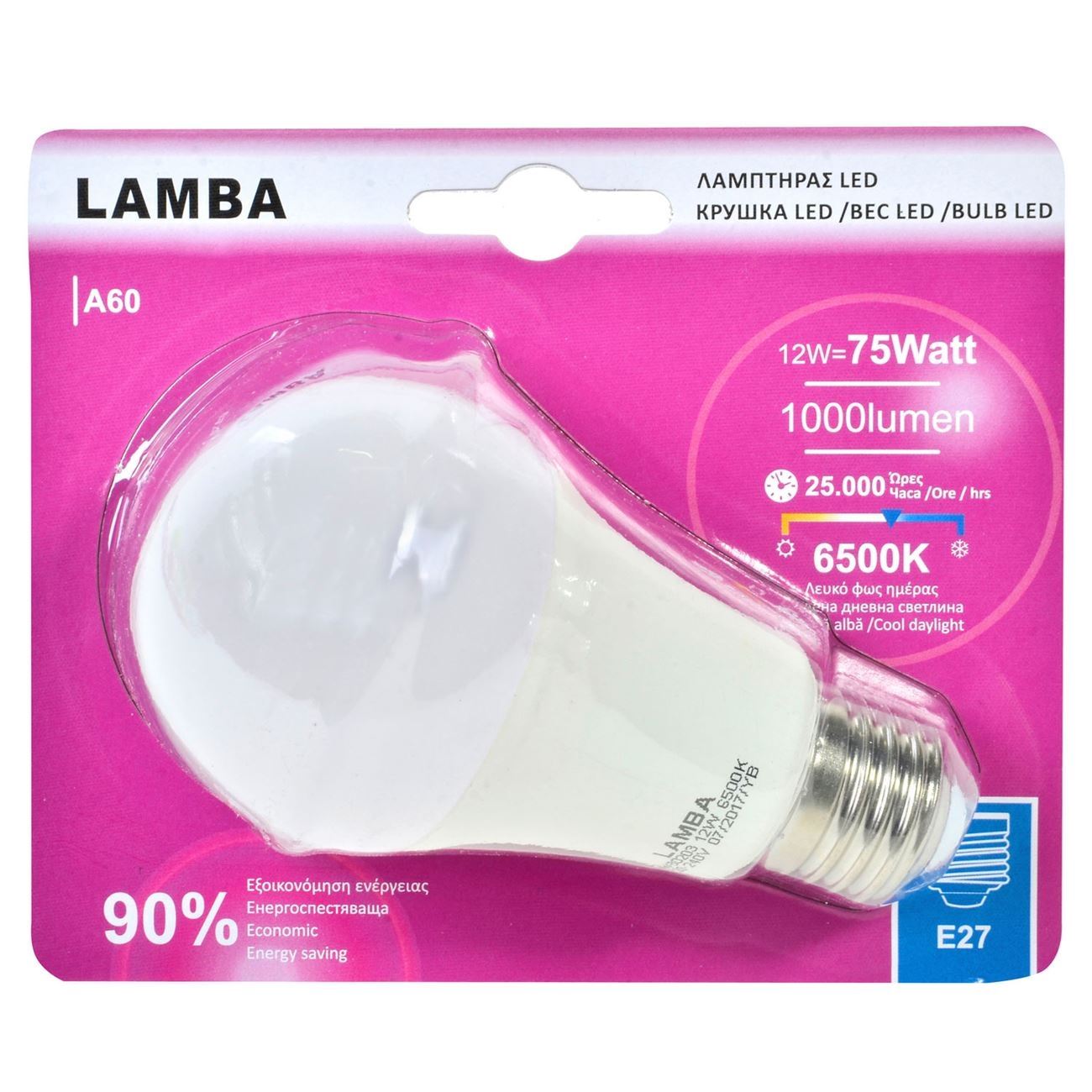 Bec LED, E27 12W (A60), A +