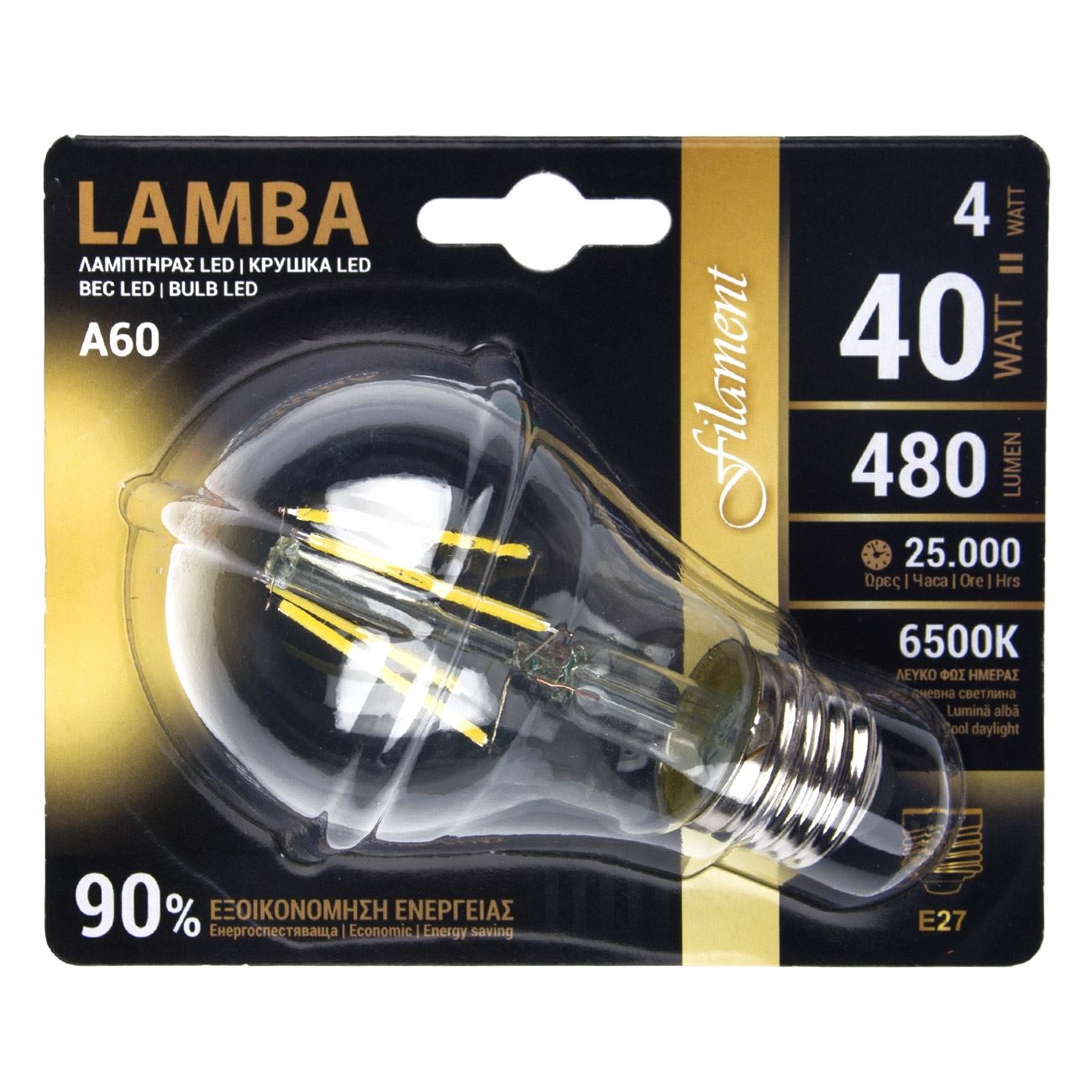 Bec LED E27 4W (A60), A ++
