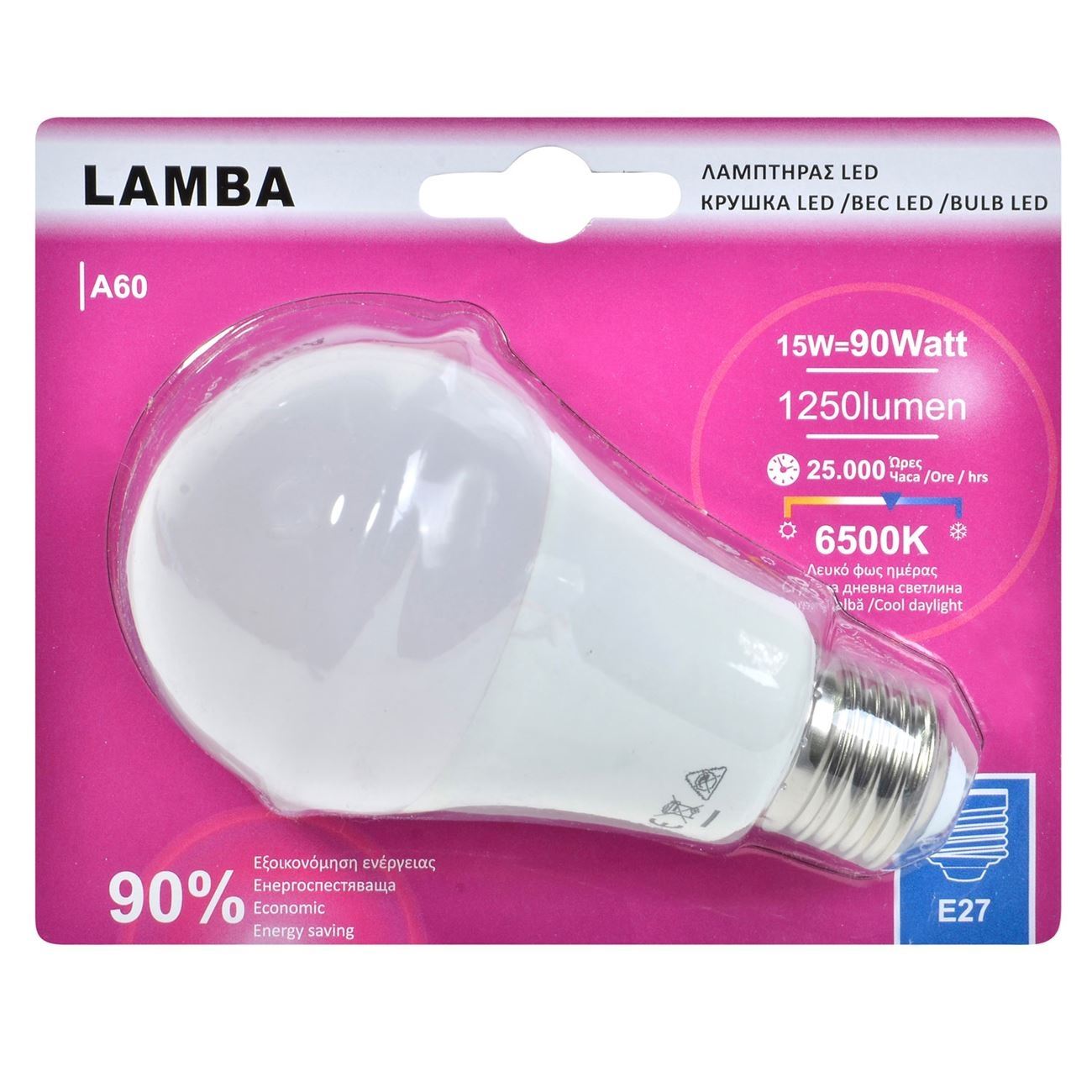 Bec Led E27 15W (A60), A +