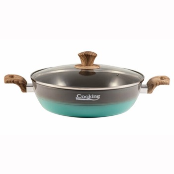 Cratita Cooking by Heinner Green Nature, cu capac, aluminiu, inductie, 28 x 7.5 cm, 3.7 L Cratita Cooking by Heinner Green Nature, cu capac, aluminiu, inductie, 28 x 7.5 cm, 3.7 L