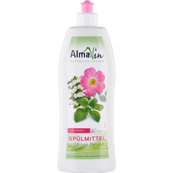 Detergent de Vase cu Trandafir Salbatic si Melisa Bio 500ml AlmaWin