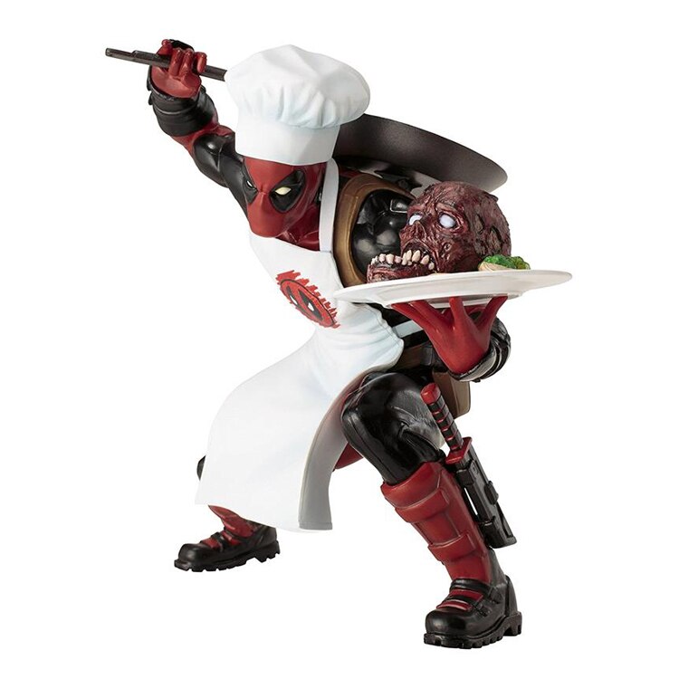 Figurina Marvel Universe Cooking Deadpool Artfx Statue