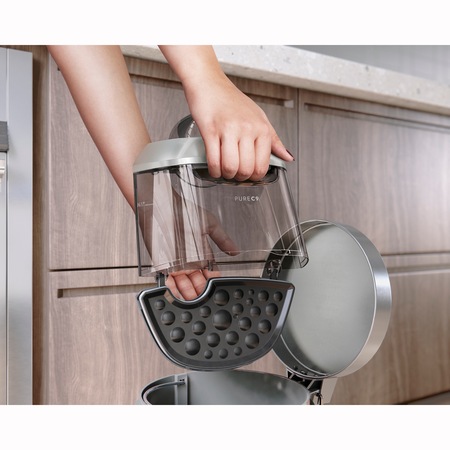 Aspirator fara sac Electrolux Pure C9 PC91-6MG, 700 W, Clasa A, 1,6L, filtrare in 7 trepte, 12 viteze, filtre lavabile, perie Parketto Pro, Mineral Grey